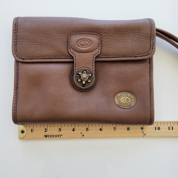Christian Daniel | Brown Leather Large Clutch - Picture 10 of 11